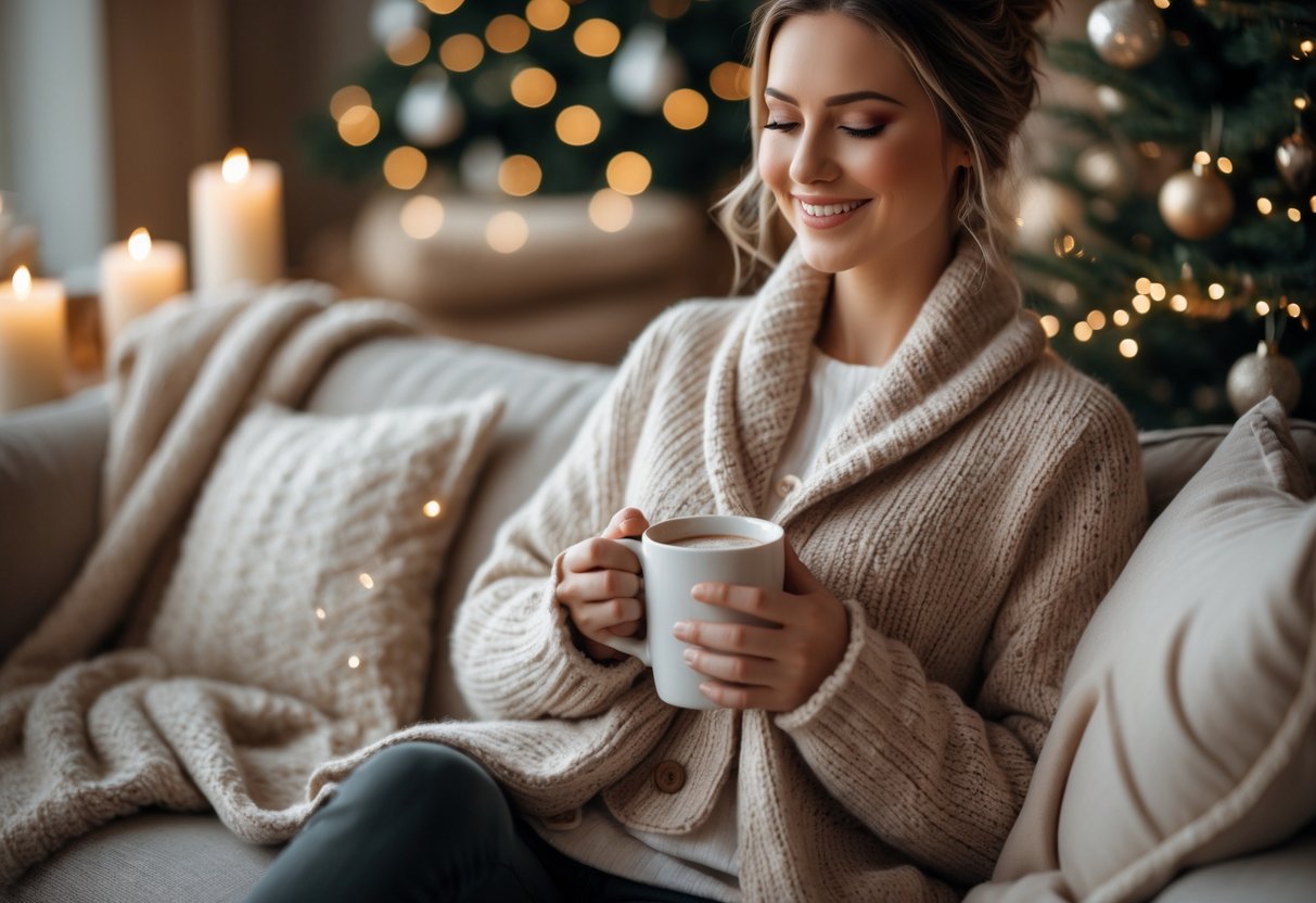 Den perfekte cardigan til julehygge og komfort
